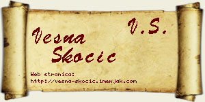Vesna Skočić vizit kartica
